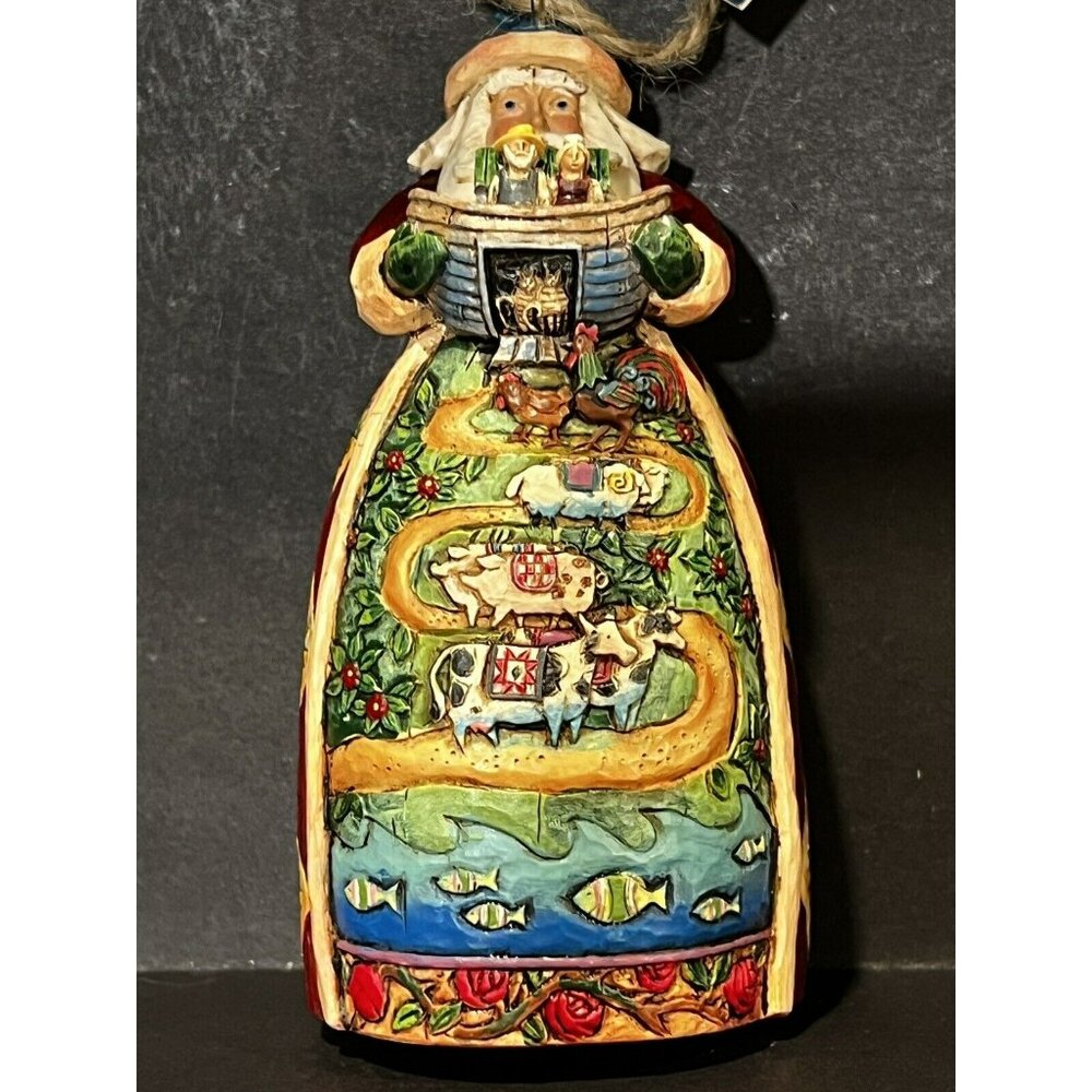 Jim Shore Santa Noahs Ark Ornament Heartwood Creek Two by Two Animal 4007947 EUC - Picture 2 of 10